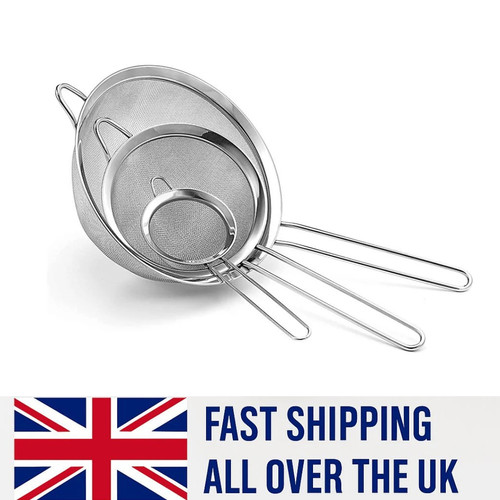 3pcs stainless steel fine mesh - fine,