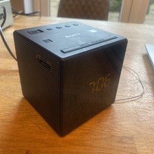 Sony ICF-C1 Alarm Clock Radio - AM FM Cube Radio - Black