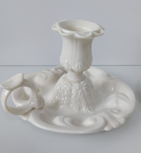 Pair vintage cream ceramic - pair,