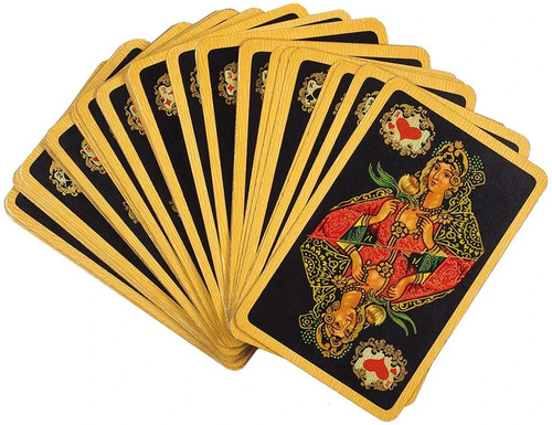 Palekh russian playing cards - playing,