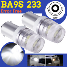 BA9S 233 T4W Xenon White Sidelight LED Car Bulbs Lamps 12V Error Free SMD Canbus