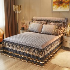 Luxury Quilted Velvet Bed