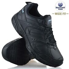 MENS NON SLIP MEMORY FOAM WIDE FIT WALKING RUNNING SPORTS LACE UP TRAINERS SHOES