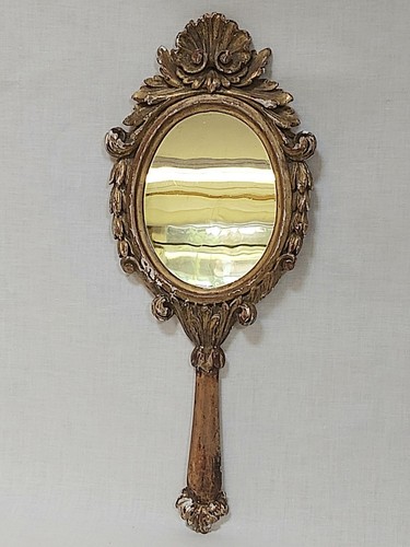 Good antique carved - carved, gessoed