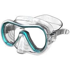 SEAC Giglio Snorkel & Scuba Diving Mask, Adults & Youth, Transparent/Aquamarine