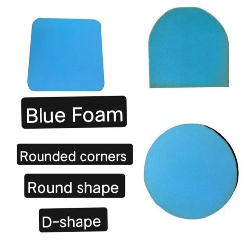 Blue foam chair seat - foam, pads