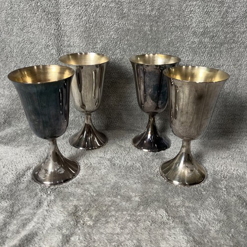Rogers silverplate goblets - fb,