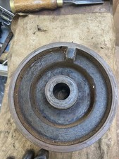 Drummond A-Type lathe Roundbed Cast Iron 3-Step Flat Belt Pulley 1" Bore 6" Diam