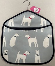 Fox Terrier Dogs Peg Bag Blue