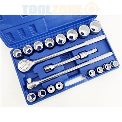 Socket set drive 19 - set, 19-50mm