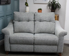 G PLAN RILEY ELECTRIC RECLINER SMALL 2 SEATER SOFA, FARROW ICE FABRIC. RRP £2219