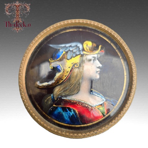 Miniature medallion enamel - medallion,