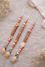 Personalised wooden dummy clip - wooden,