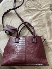 Accessorize Burgundy Faux