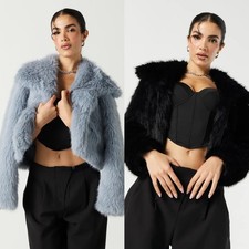 Liana Faux Fur Crop Jacket