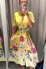 Zara long floral print midi - zara,