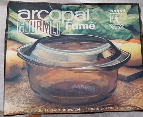 Vintage arcopal smoked glass - vintage,