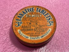 Roberts Croupline Fam Lax Advertising Laxative Tablets For The Family Tin Old