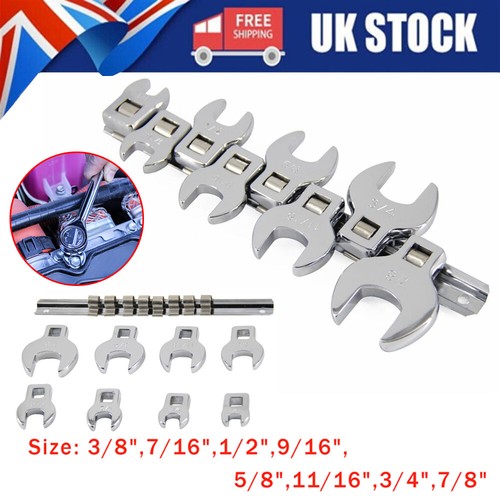 8pcs drive crowfoot - 8pcs, 3/8"
