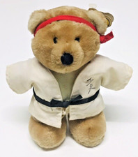 Vintage Dakin Karate Teddy Bear Soft Toy With Tag 7" (18cm) Approx