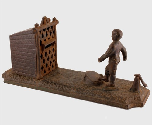 Antique cast iron football - antique,