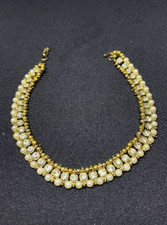 Stone And Pearl Womens Anklet Asian Jewellery Indian/Pakistani