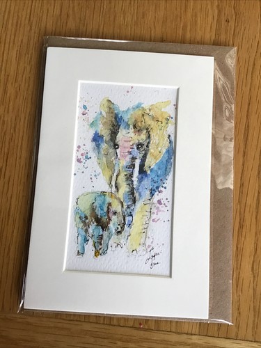 Original watercolour card - original,