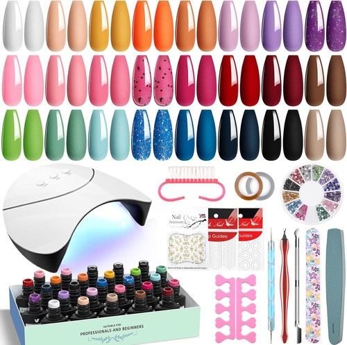 Gel nail polish set - nail, lamp