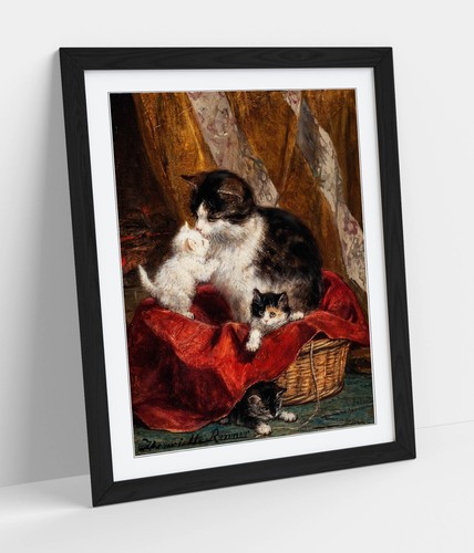 Cat and kittens henriette - cat,