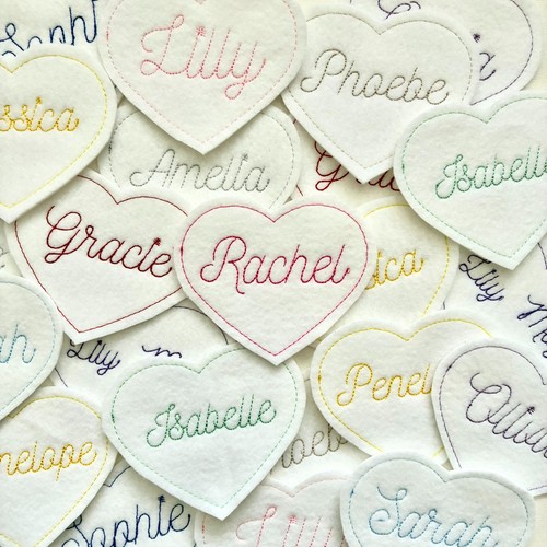 Personalised embroidered name - embroidered,
