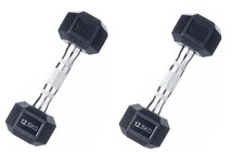 5kg hex dumbbells - 12.5kg,