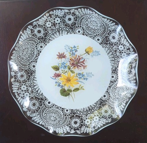 Vintage chance glass plate - vintage,
