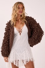 Nastygal Chocolate Cardigan