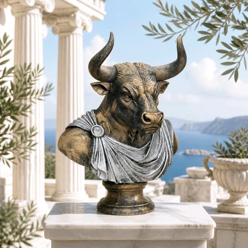 Wise minotaur scholar bust - wise,