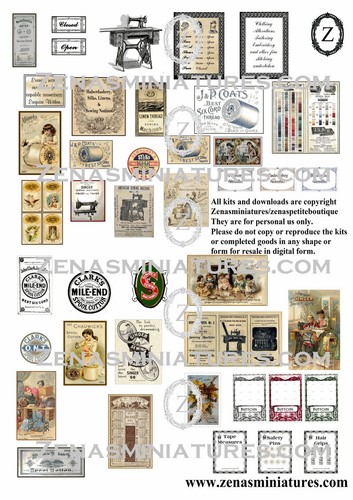 Dolls house vintage - dolls,