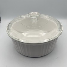 Vtg Corning Ware French White