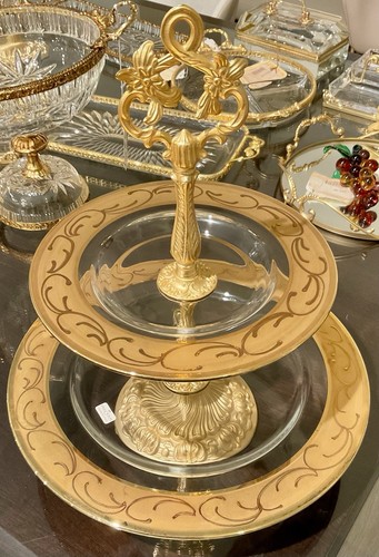 Creart tier crystal glass - creart, 2-tier