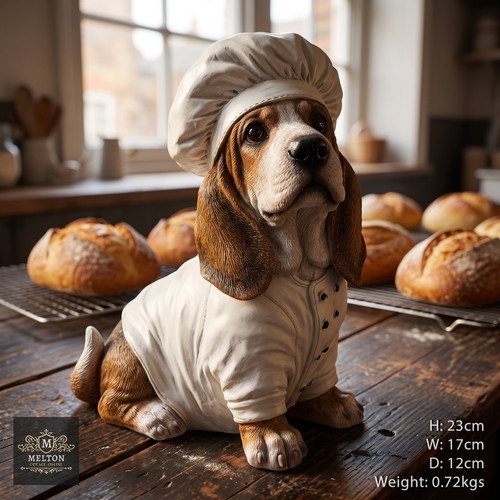 Dog sculpture basset hound - dog,