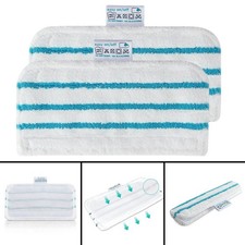 Replacement Microfibre Steam Detergent Mop Pads for Beldray BEL01097 2 Pieces