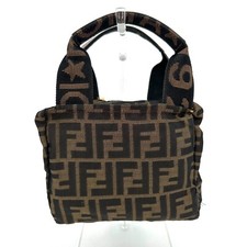 FENDI Zucca Hand bag Mini Nylon Authentic F05-0204