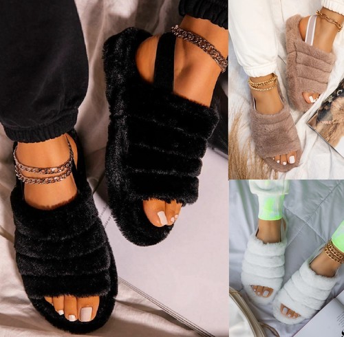 Ladies womens faux fur - fur, fluffy