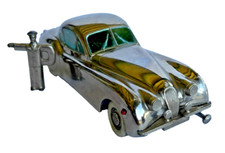 Vtg British Zone Germany Prameta Kolner Auto Model JAGUAR XK120 Windup + Key