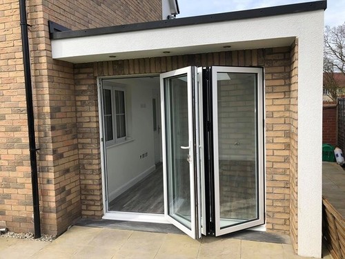 Fold aluminium door white 3 - aluminium,