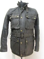 VINTAGE 80'S BELSTAFF TRIALMASTER PRO WAXED COTTON MOTORCYCLE JACKET SIZE S