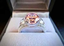 2Ct Oval  Lab Created Pink
