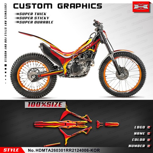 Trials bike adhesive decals - trials,