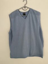 Nike Mens Golf Sleeveless Lined Blue V Neck Knitted Jumper Vest Top Size XL