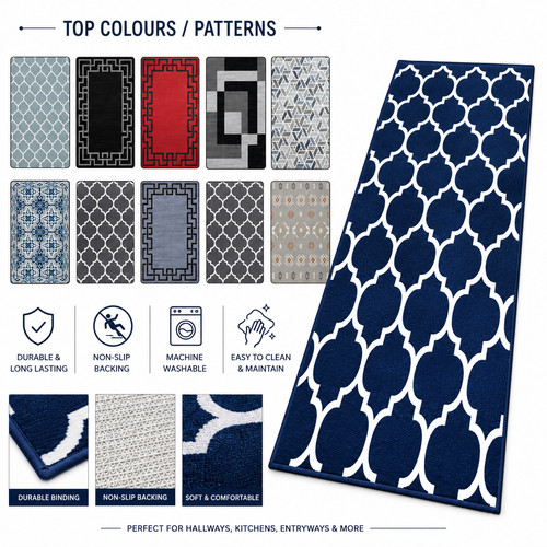 Non slip kitchen rugs - non,