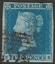1841 two penny blue - gb,