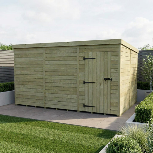 Pent shed single door - 8,